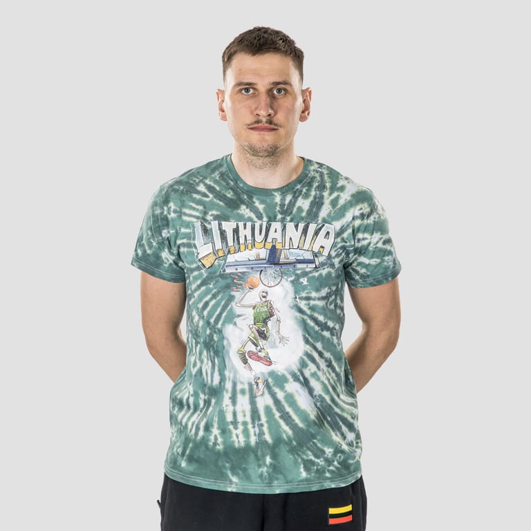 Green Tie-Dye marškinėliai